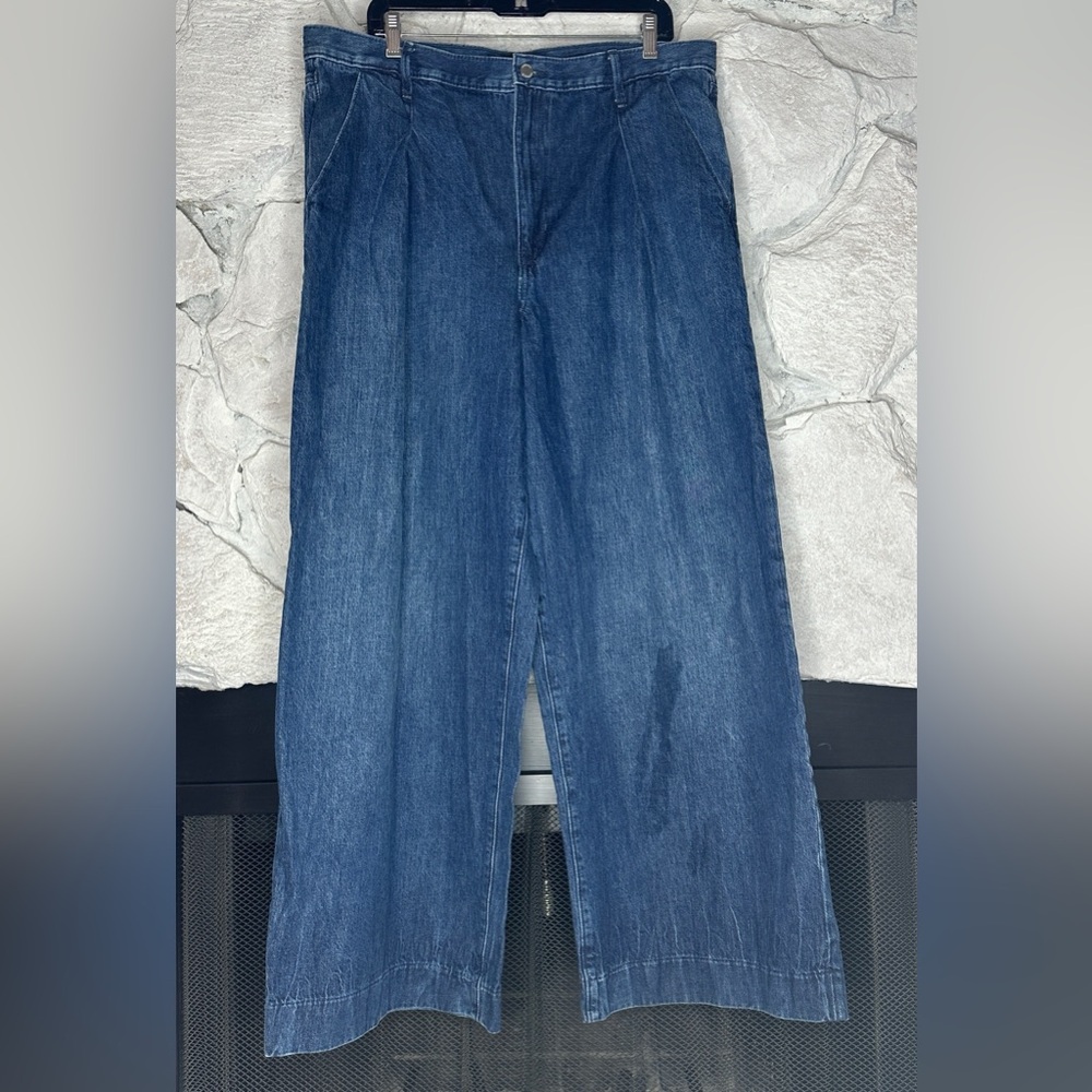Banana Republic | Women’s High Rise Relaxed Fit Wide Leg, w/Washwell, Size 16